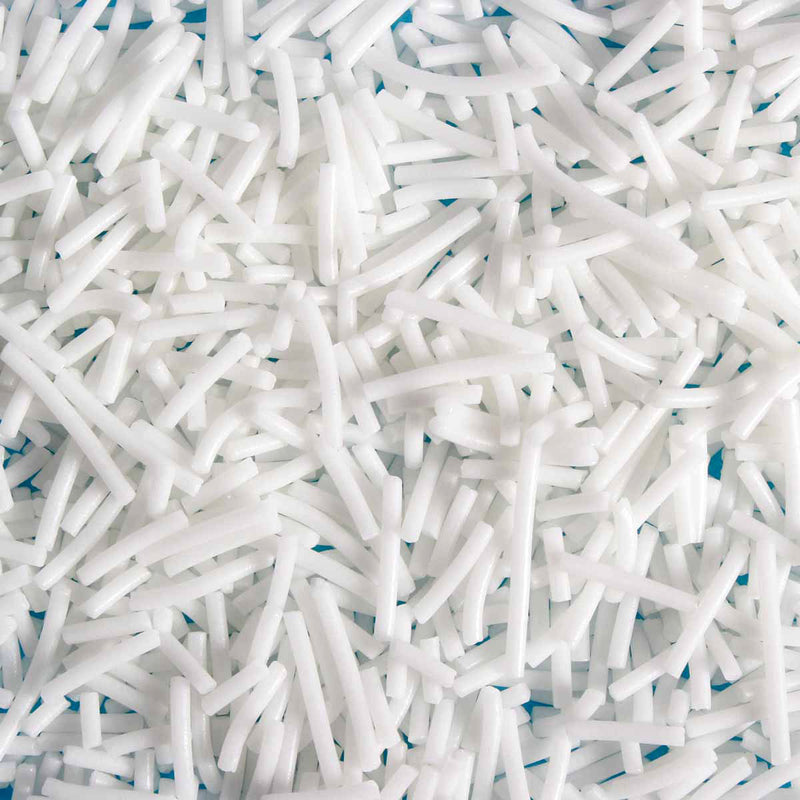 Bulk Bag - White Sugar Strands Jimmies (Best Before 30 Jun 2024)