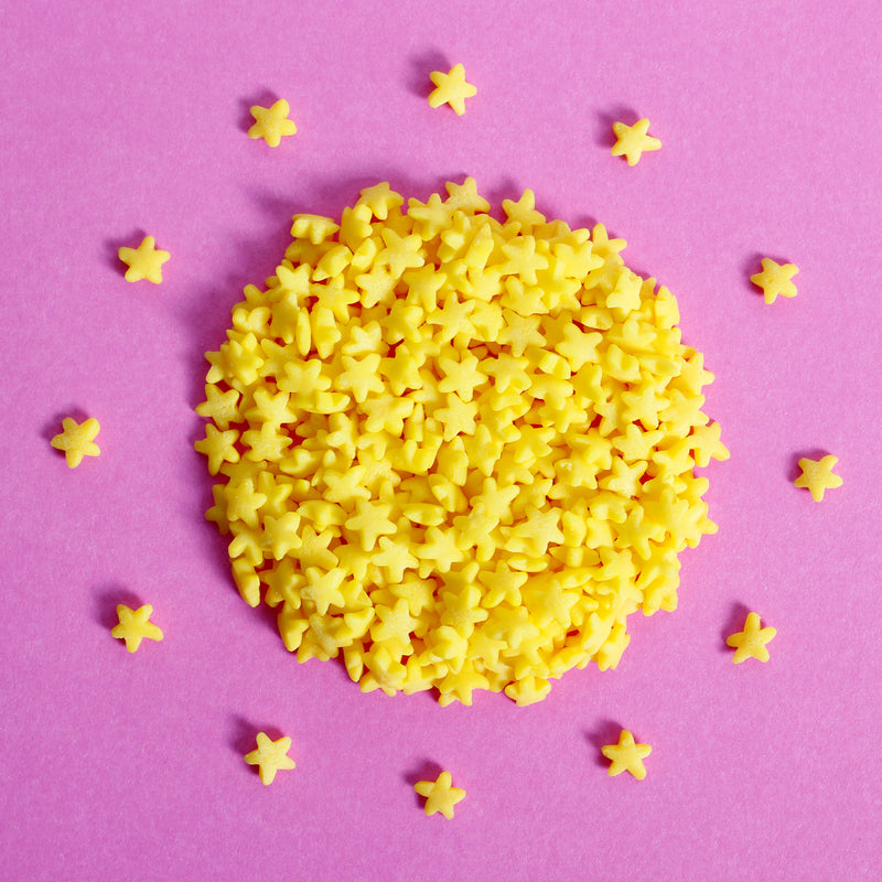 Yellow Confetti Stars Cake Sprinkles (Best Before 28 Dec 2024)