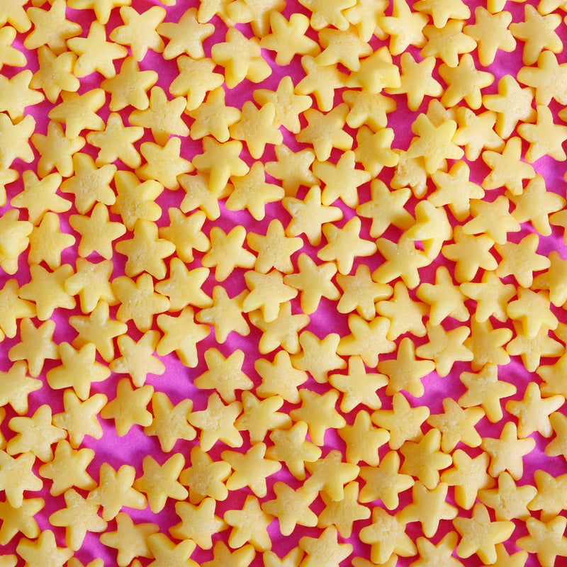 Yellow Confetti Stars Cake Sprinkles (Best Before 28 Dec 2024)