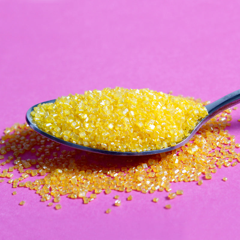 Yellow Sparkly Sanding Sugar Sprinkles (Best Before 28 Dec 2024)