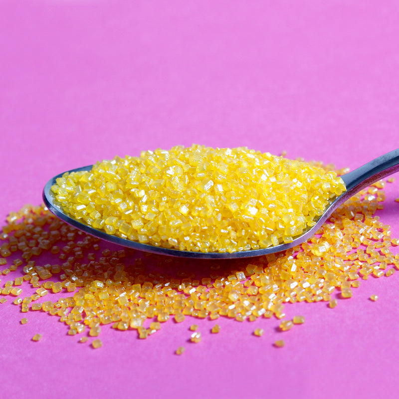 Yellow Sparkly Sanding Sugar Sprinkles (Best Before 31 Dec 2023)