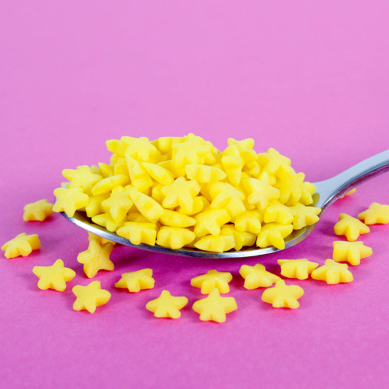 Yellow Confetti Stars Cake Sprinkles (Best Before 30 Jun 2025)