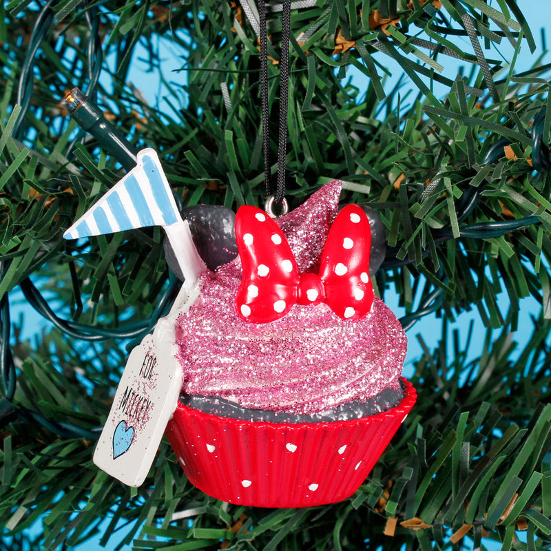 Minnie Mouse 3D Cupcake Hanging Christmas Decoration Disney Bauble