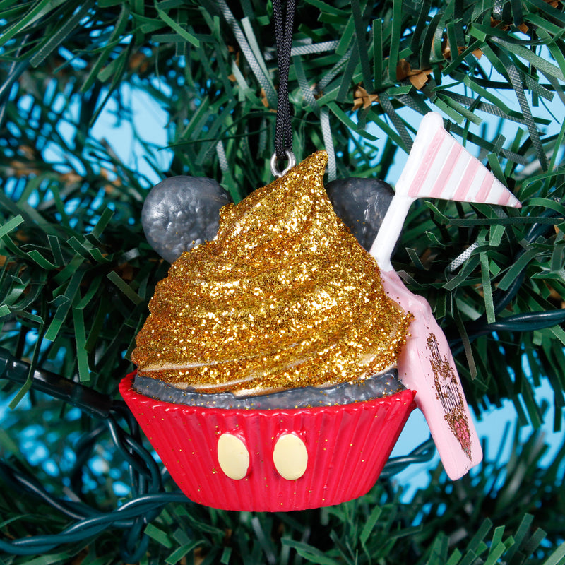 Mickey Mouse 3D Cupcake Shaped Hanging Christmas Decoration Disney Bauble