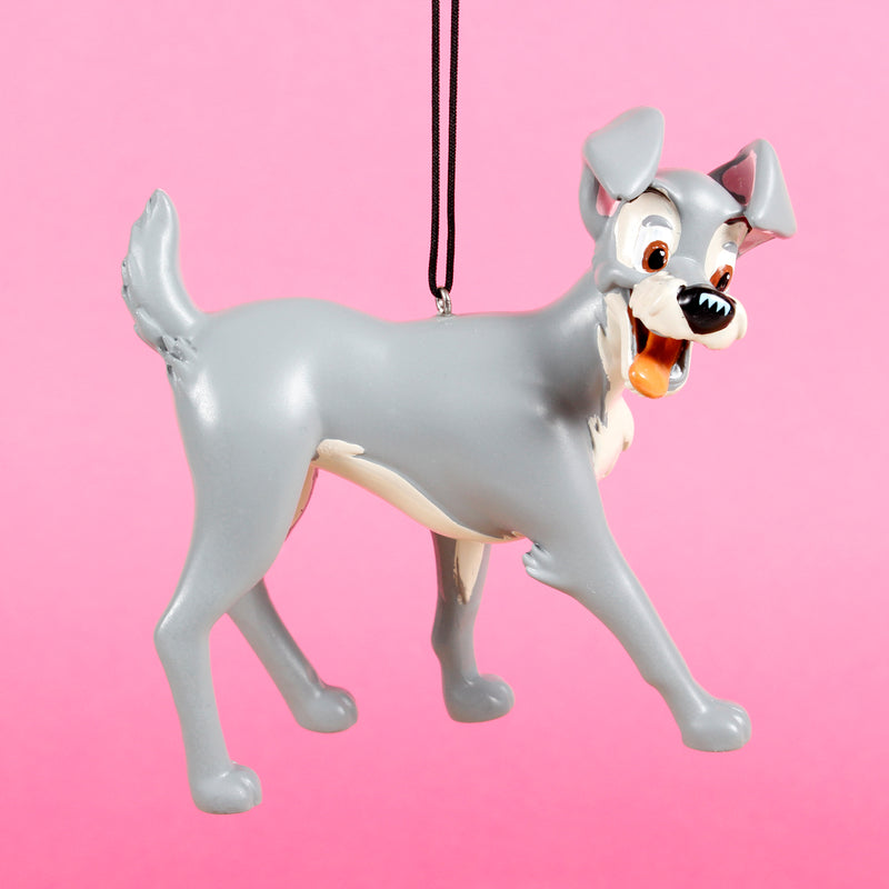 Tramp Lady and the Tramp Dog 3D Shaped Hanging Christmas Tree Decoration Disney Bauble