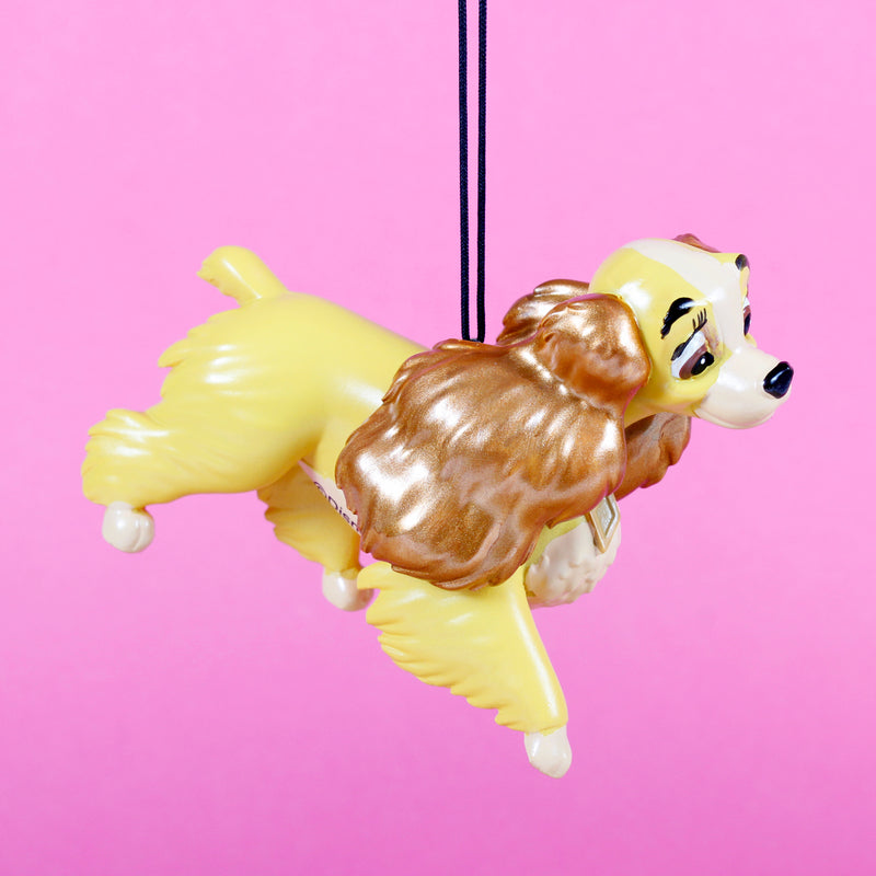 Lady from Lady and the Tramp 3D Shaped Hanging Christmas Tree Decoration Disney Bauble