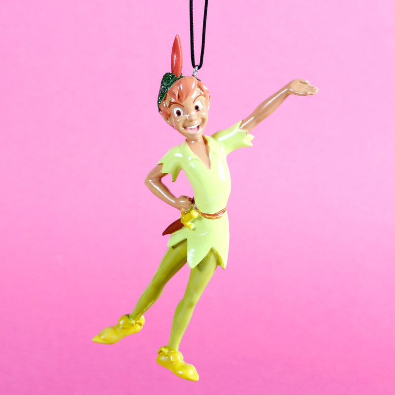 Peter Pan Sculptured 3D Hanging Christmas Decoration Disney Bauble