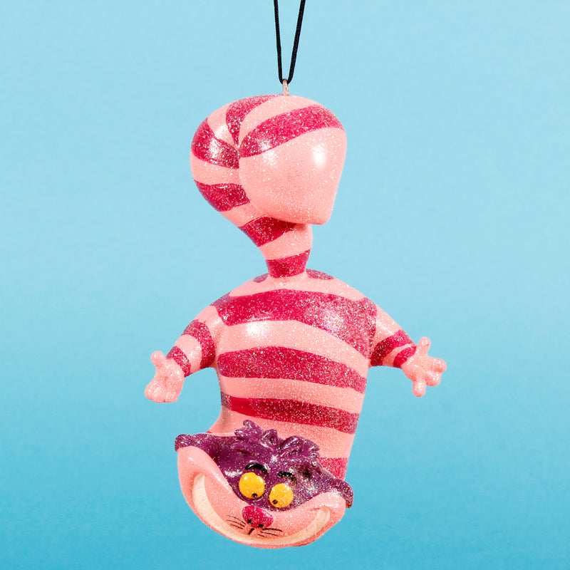Cheshire Cat Alice in Wonderland 3D Shaped Hanging Christmas Tree Decoration Disney  Bauble