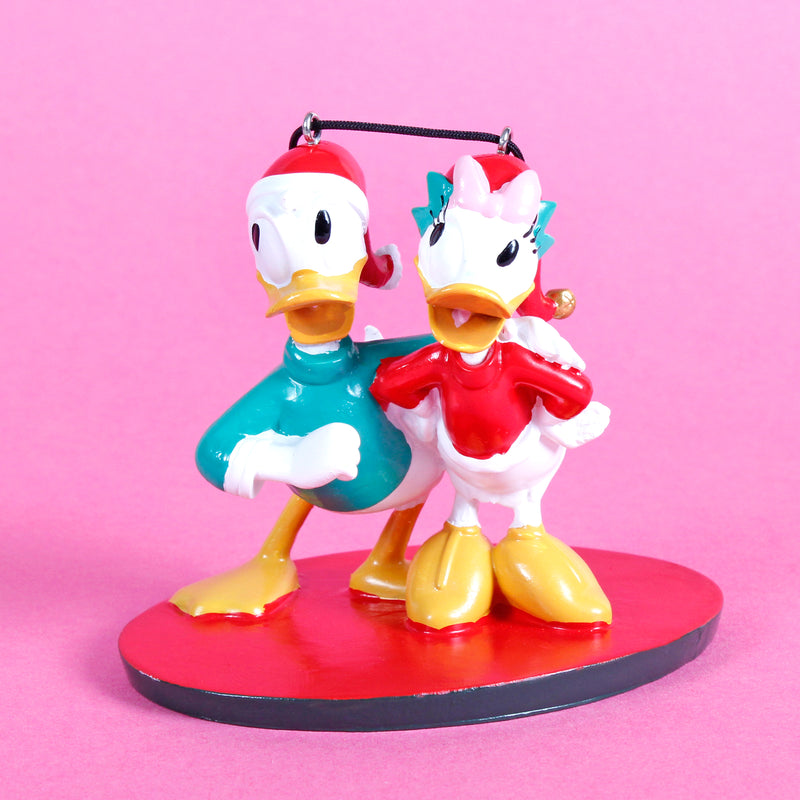 Donald and Daisy 3D Shaped Hanging Christmas Decoration Disney Bauble