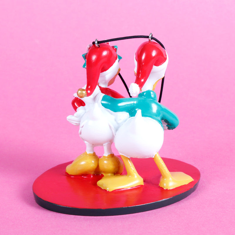 Donald and Daisy 3D Shaped Hanging Christmas Decoration Disney Bauble