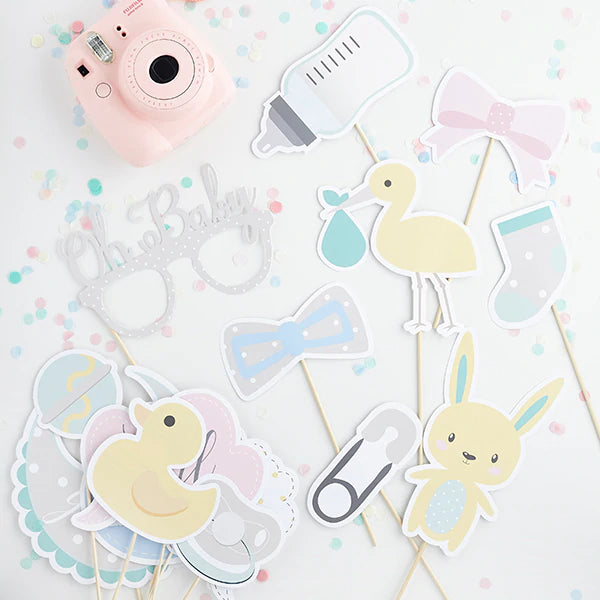 Baby Shower Photo Booth Props Pack of 13