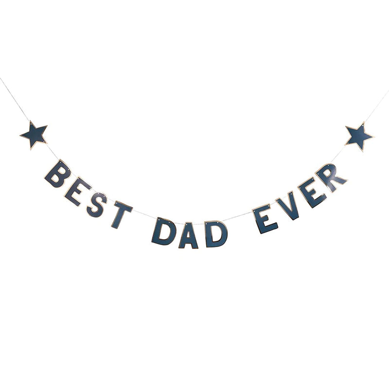 Best Dad Ever Fathers Day Garland 2 Metres
