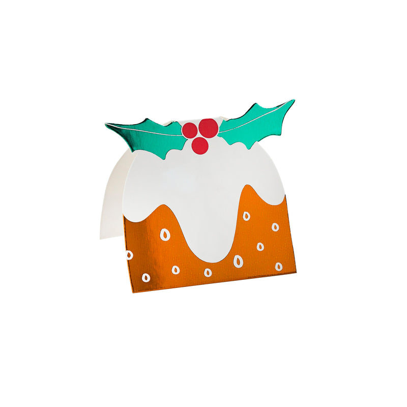 Foiled Christmas Pudding Place Cards Pack of 10