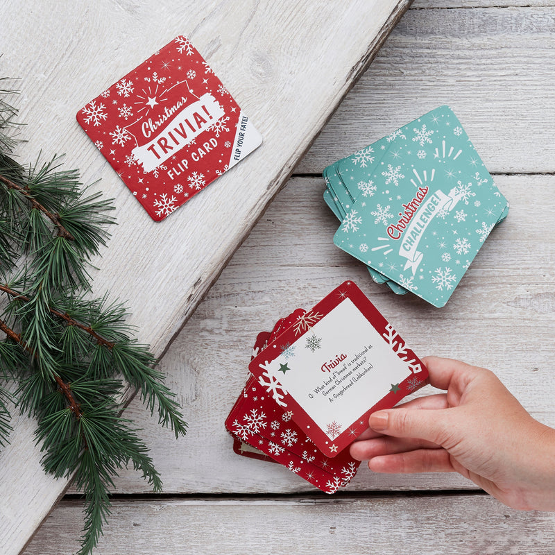 Christmas Trivia or Challenge Party Game 121 Cards