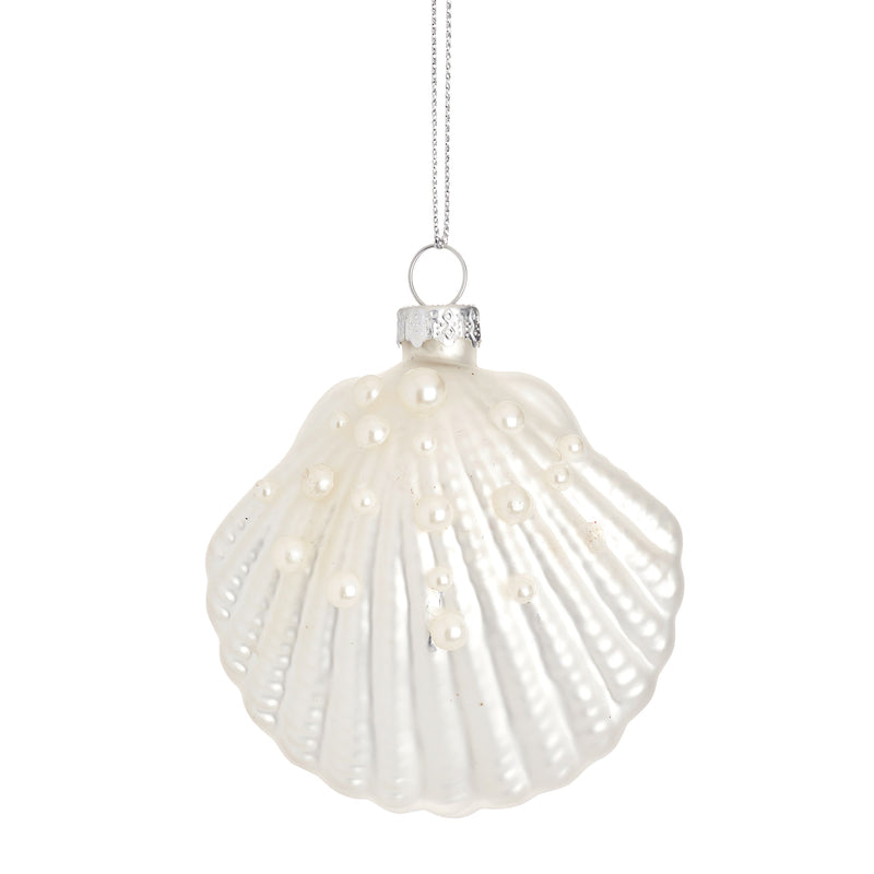 Clam Shaped Hanging Christmas Bauble