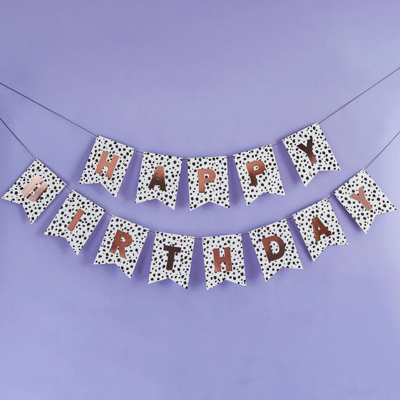 Dalmatian Happy Birthday Garland 2 Metres