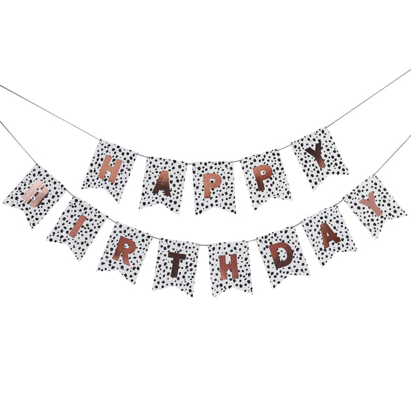 Dalmatian Happy Birthday Garland 2 Metres