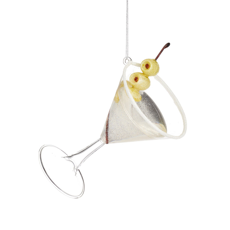 Double Martini Glass Christmas Hanging Bauble