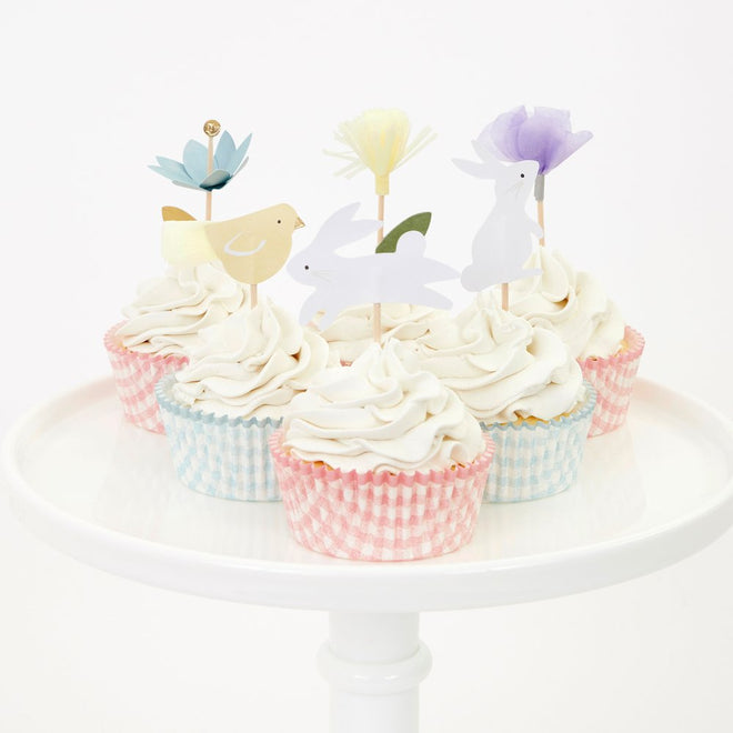 Easter Cupcake Kit Pack of 24 Toppers in 8 Designs