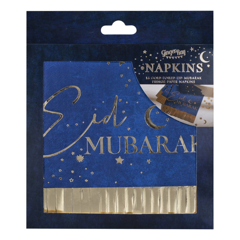 Eid Mubarak Napkins Pack of 16