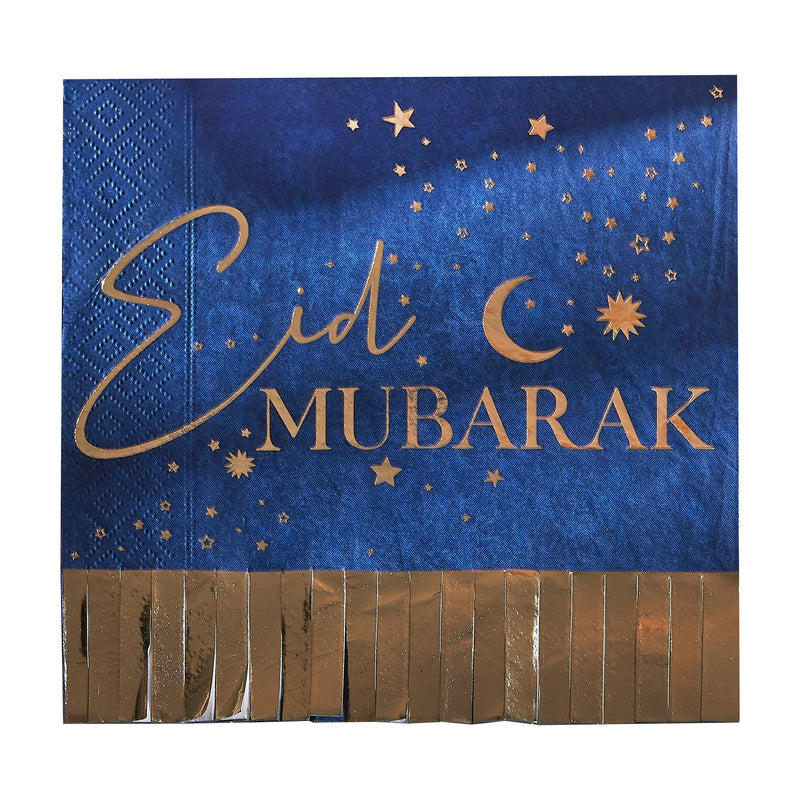 Eid Mubarak Napkins Pack of 16