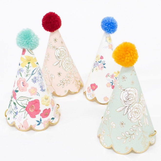 English Garden Party Hats Pack of 8 in 8 Designs