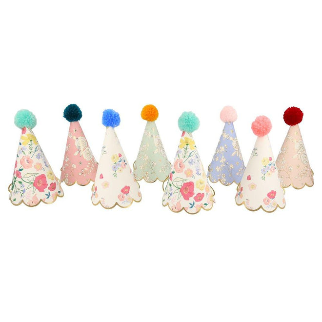 English Garden Party Hats Pack of 8 in 8 Designs