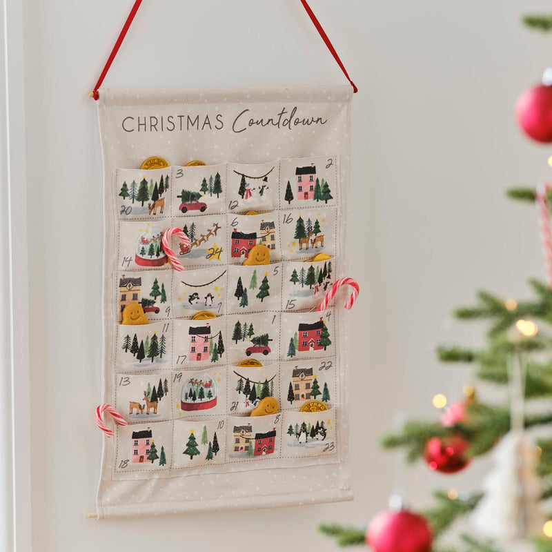Fabric Christmas Advent Calendar Kit 53.5cm (H) x 35.5cm (W)