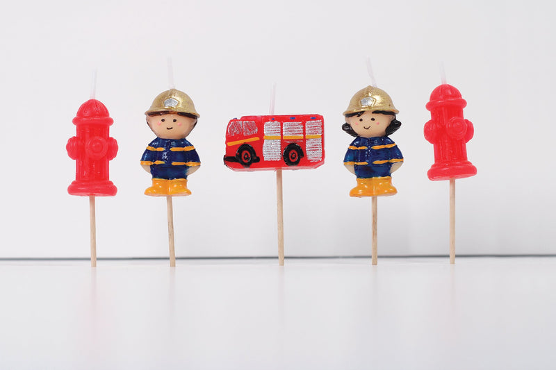 Firefighter 3D Candles Set