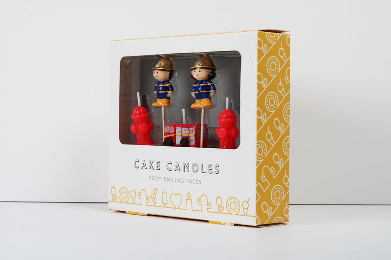 Firefighter 3D Candles Set