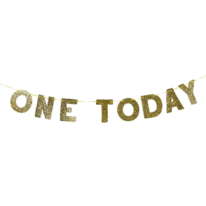 One Today Gold Glitter Garland 2 Metres