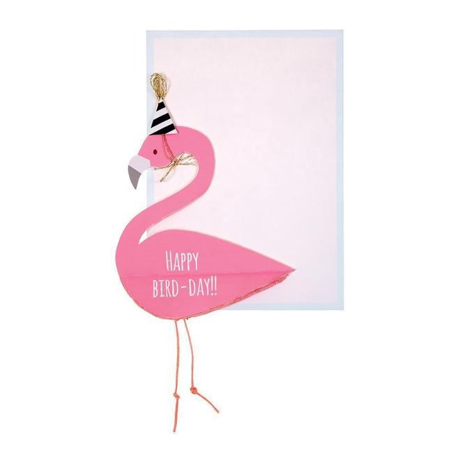 Flamingo Honeycomb Card