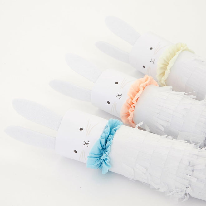 Fringed Bunny Crackers Pack of 6 in 3 Colours