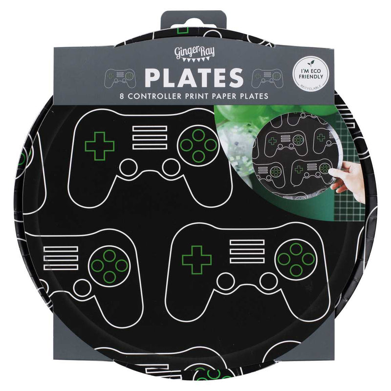 Controller Paper Plates Eco Friendly Pack of 8