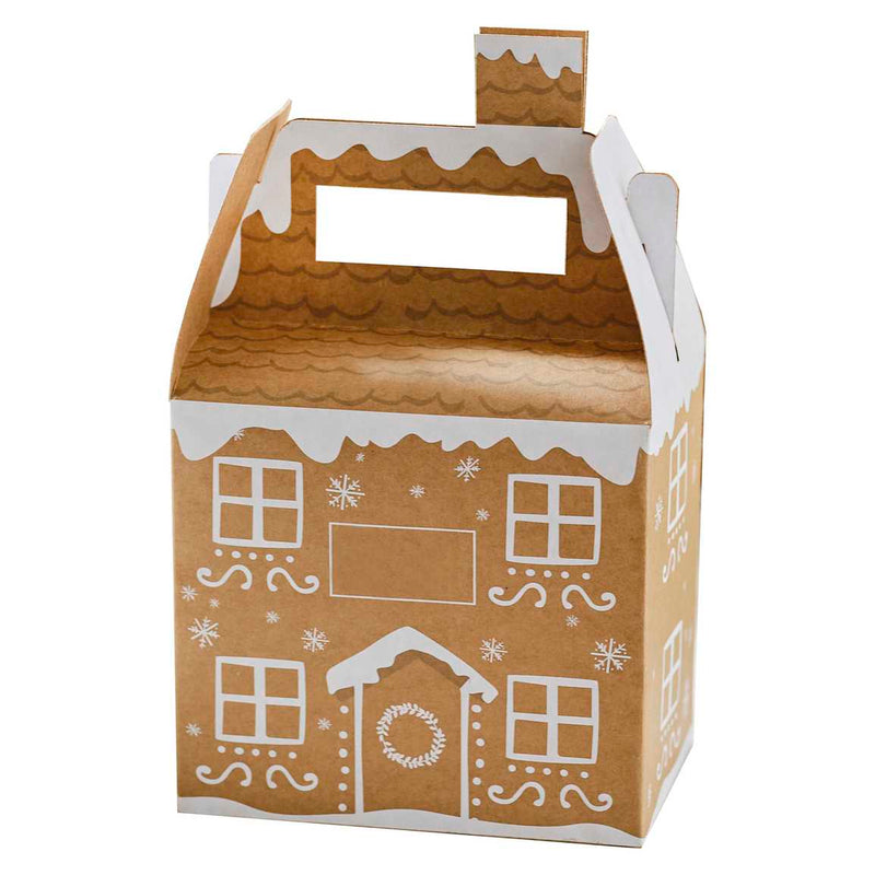 Gingerbread House Christmas Gift Boxes Customisable Pack of 4
