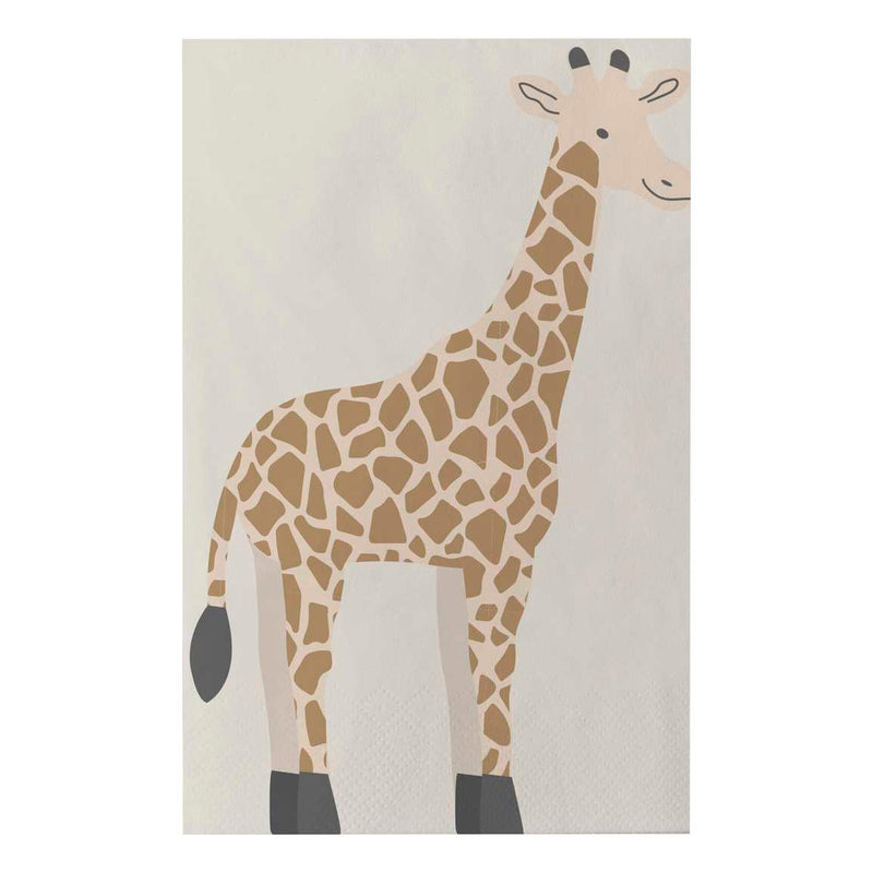 Safari Giraffe Paper Napkins Pack of 16