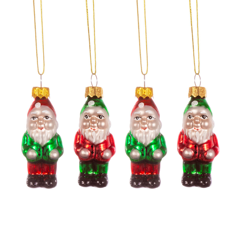 Gnome Shaped Bauble - Set of 4