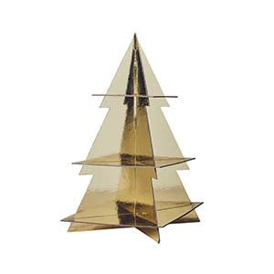 Gold Christmas Tree Treat Stand