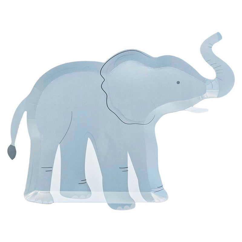 Elephant Paper Plates Pack of 8