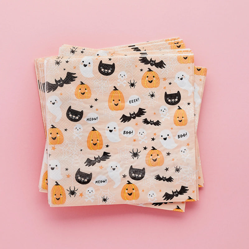 Pastel Halloween Character Napkins Pack of 20