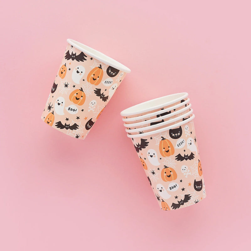 Pastel Halloween Characters Paper Cups Pack of 10