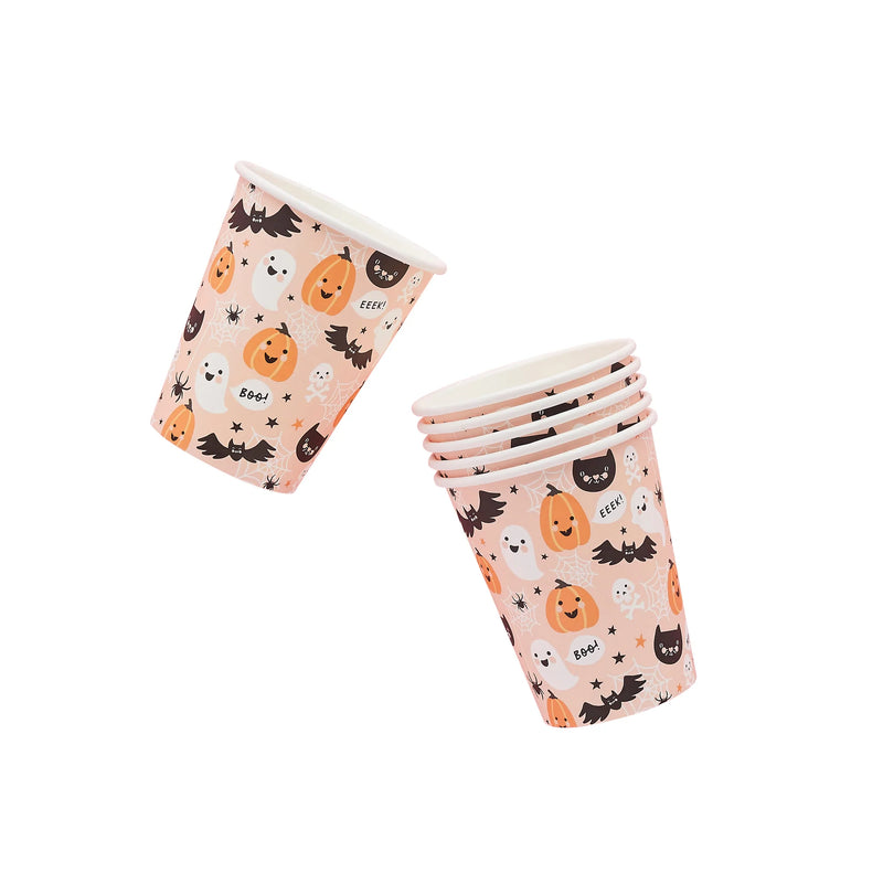 Pastel Halloween Characters Paper Cups Pack of 10