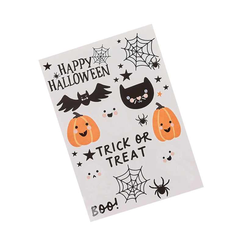 Halloween Characters Temporary Tattoos (Set of 2 Sheets)
