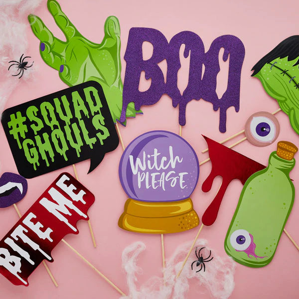Halloween Photo Booth Props Pack of 10
