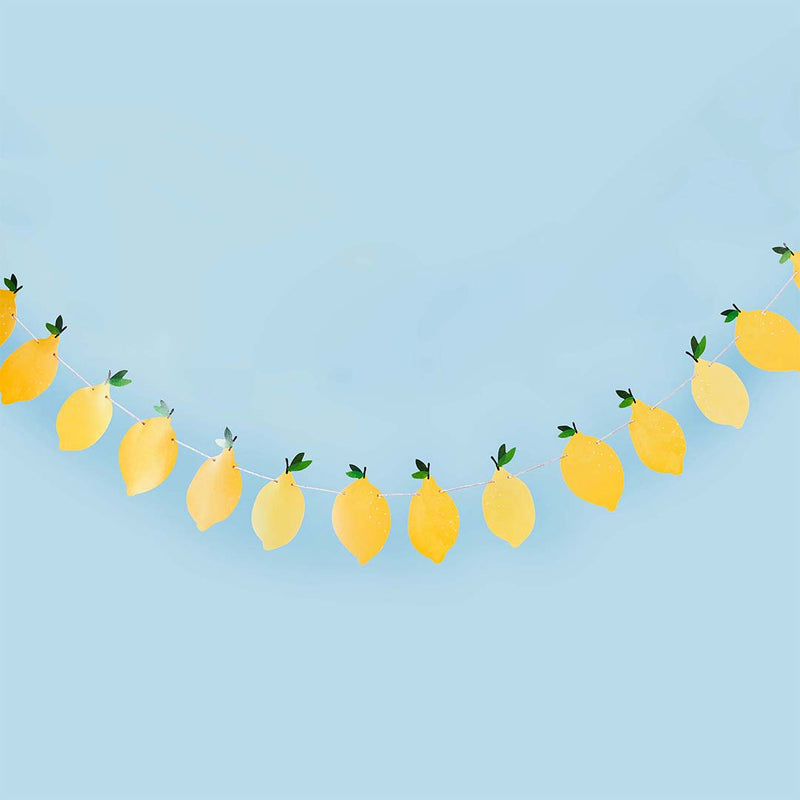 Lemon Shaped Card Garland 2.5 Metres