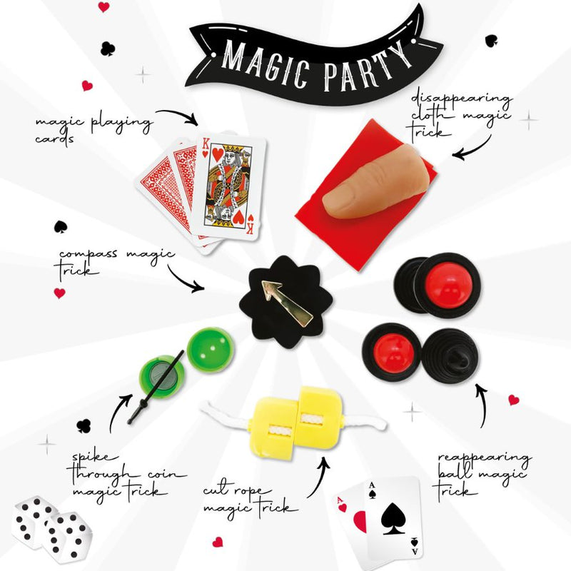 Magic Party Christmas Crackers and Games Pack of 6