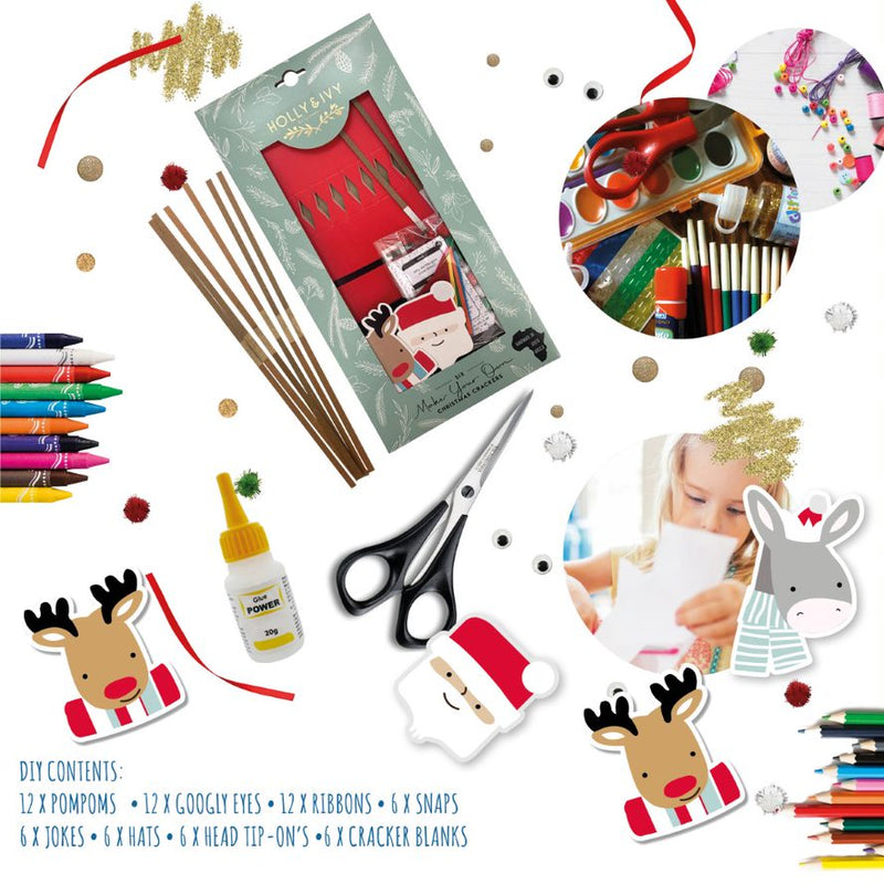 Make Your Own Santa and Friends Christmas Crackers Pack of 6