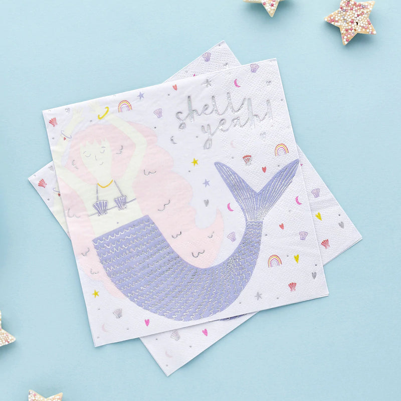 Magical Mermaid 3ply Napkins Pack of 20