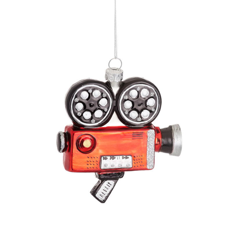 Movie Camera Hanging Christmas Bauble
