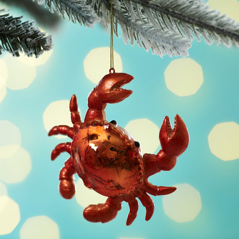 Crab Hanging Christmas Bauble
